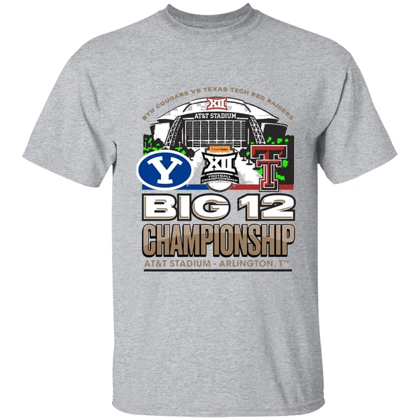 Byu Vs Texas Tech 2025 Big 12 Football Championship Att Stadium Shirt - Image 9