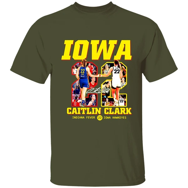 Caitlin Clark Just A Girl From Iowa Hawkeyes 22 Indiana Fever Shirt - Image 3