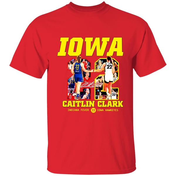 Caitlin Clark Just A Girl From Iowa Hawkeyes 22 Indiana Fever Shirt - Image 6