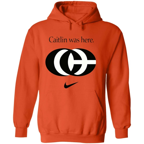 Caitlin Was Here Caitlin Clark Cc Logo Hoodie - Image 6