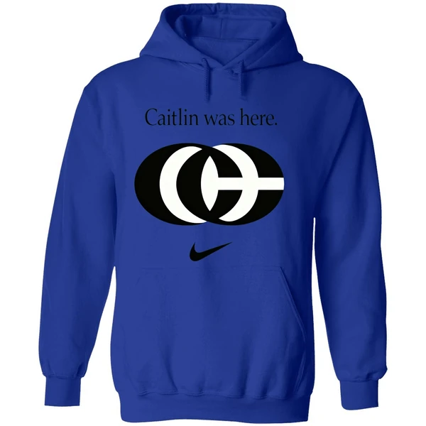 Caitlin Was Here Caitlin Clark Cc Logo Hoodie - Image 7