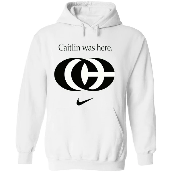 Caitlin Was Here Caitlin Clark Cc Logo Hoodie - Image 8