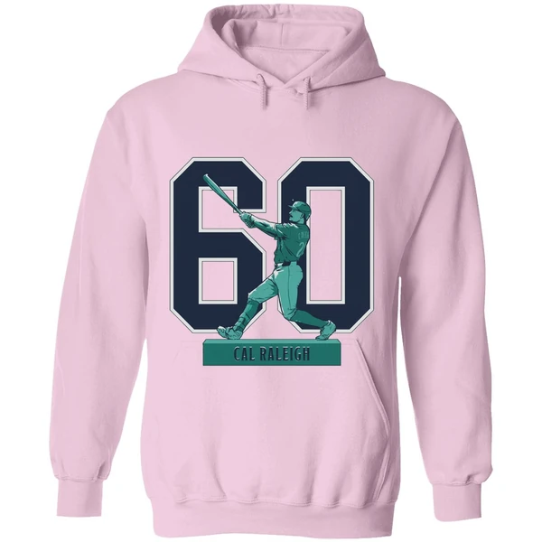 Cal Raleigh Seattle Mariners Mlb Baseball Historic 60 Home Run Season 2025 Hoodie - Image 5