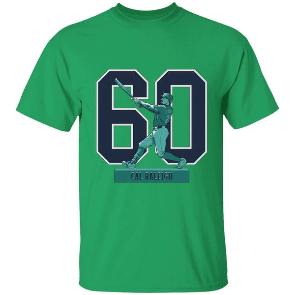 Cal Raleigh Seattle Mariners Mlb Baseball Historic 60 Home Run Season 2025 Shirt