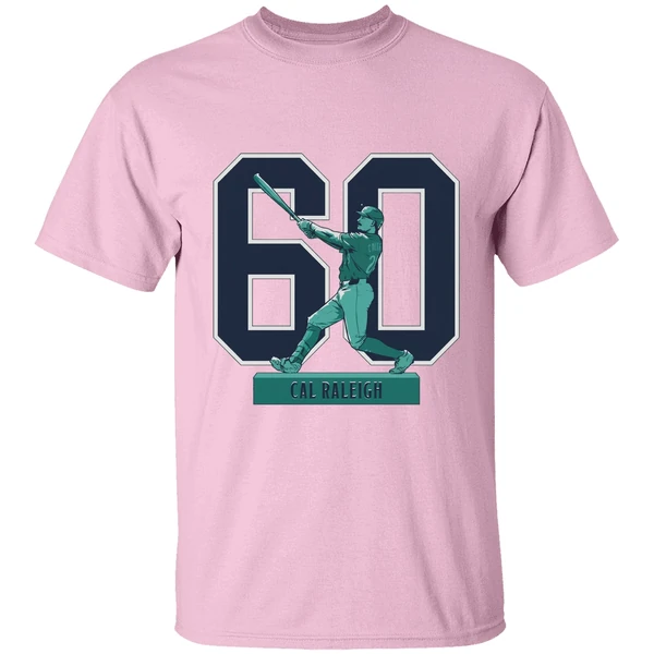 Cal Raleigh Seattle Mariners Mlb Baseball Historic 60 Home Run Season 2025 Shirt Cal Raleigh Seattle Mariners Mlb Baseball Historic 60 Home Run Season 2025 Shirt