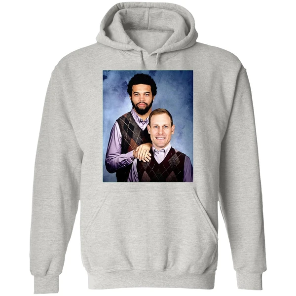 Caleb Williams And Ben Johnson Step Brothers Chicago Bears Hoodie - Image 9