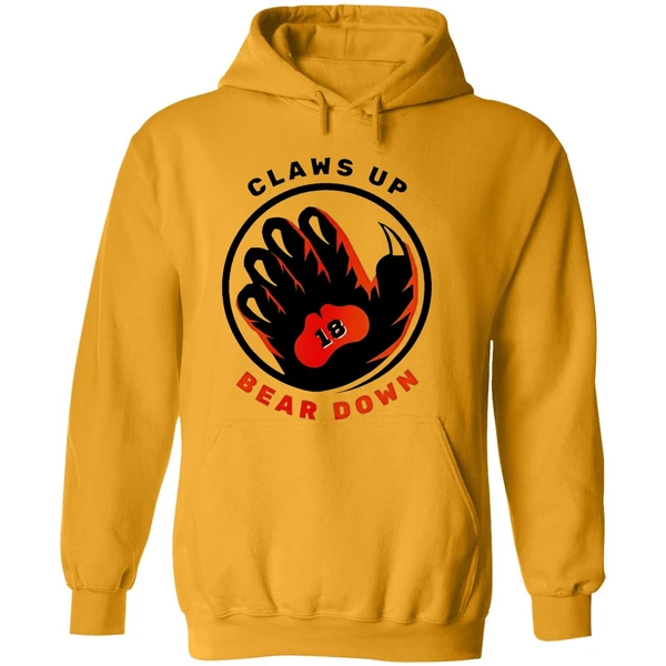 Caleb Williams Chicago Bears Claws Up Bear Down Hoodie