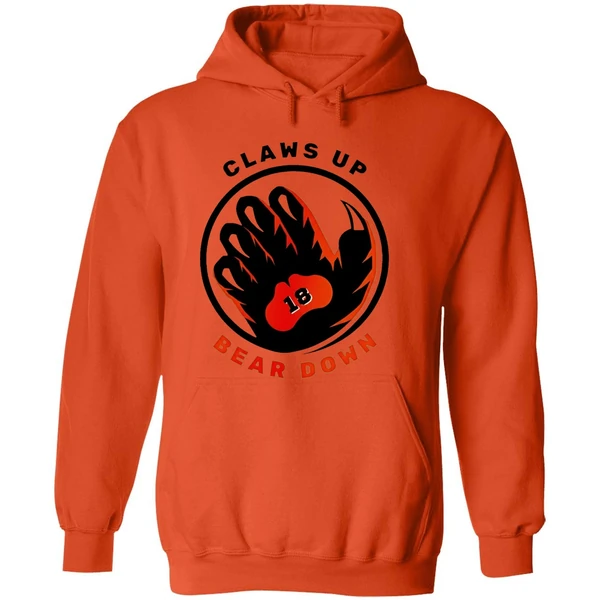 Caleb Williams Chicago Bears Claws Up Bear Down Hoodie - Image 6