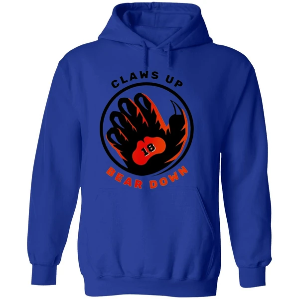 Caleb Williams Chicago Bears Claws Up Bear Down Hoodie - Image 7