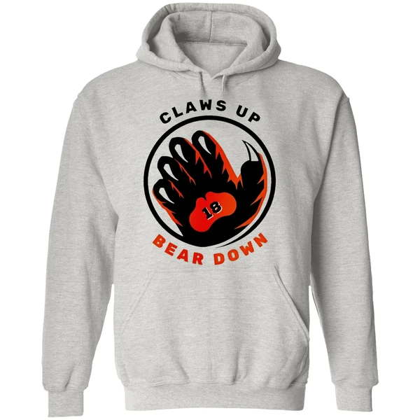 Caleb Williams Chicago Bears Claws Up Bear Down Hoodie - Image 9
