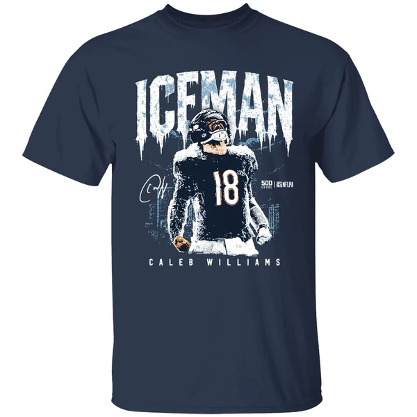 caleb williams chicago iceman signature shirt navy