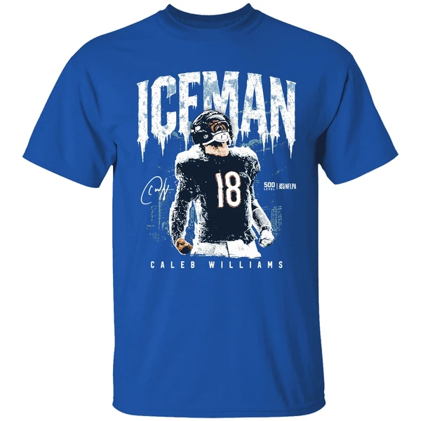 Caleb Williams Chicago Iceman Signature Shirt - Image 8