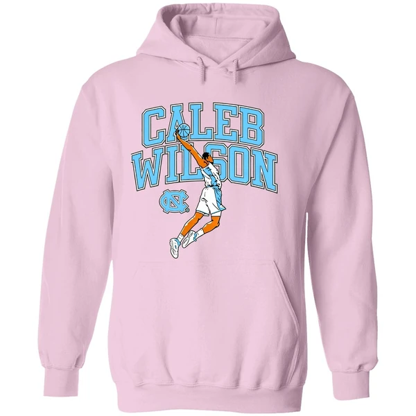 Caleb Wilson Player Pose Basketball North Carolina Tar Heels Hoodie - Image 5