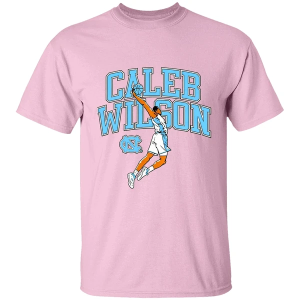 Caleb Wilson Player Pose Basketball North Carolina Tar Heels Shirt Caleb Wilson Player Pose Basketball North Carolina Tar Heels Shirt