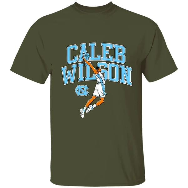Caleb Wilson Player Pose Basketball North Carolina Tar Heels Shirt - Image 3