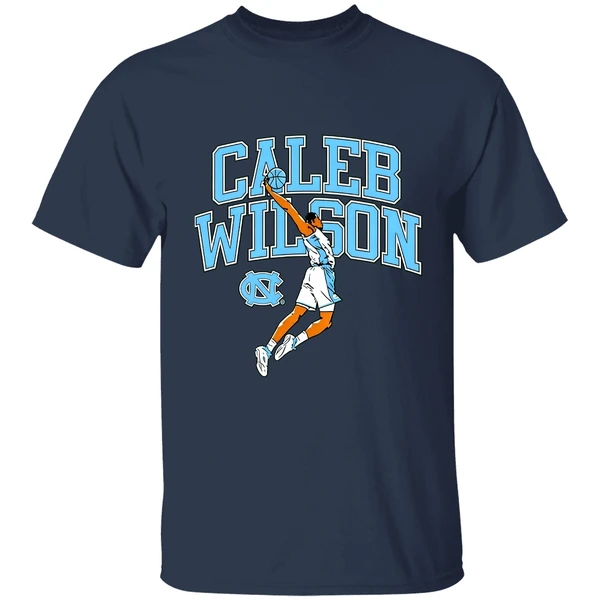 Caleb Wilson Player Pose Basketball North Carolina Tar Heels Shirt - Image 4
