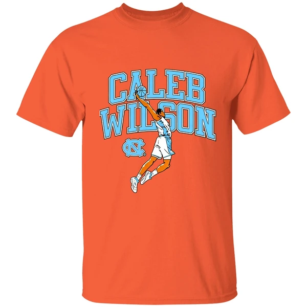 Caleb Wilson Player Pose Basketball North Carolina Tar Heels Shirt - Image 5