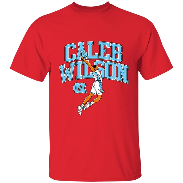 Caleb Wilson Player Pose Basketball North Carolina Tar Heels Shirt - Image 6