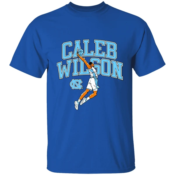Caleb Wilson Player Pose Basketball North Carolina Tar Heels Shirt - Image 7