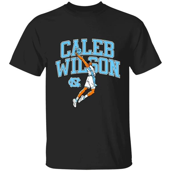 Caleb Wilson Player Pose Basketball North Carolina Tar Heels Shirt - Image 8