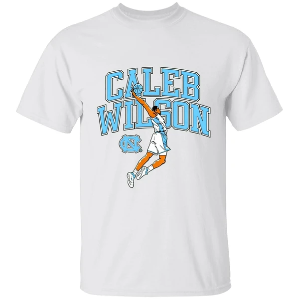Caleb Wilson Player Pose Basketball North Carolina Tar Heels Shirt - Image 9