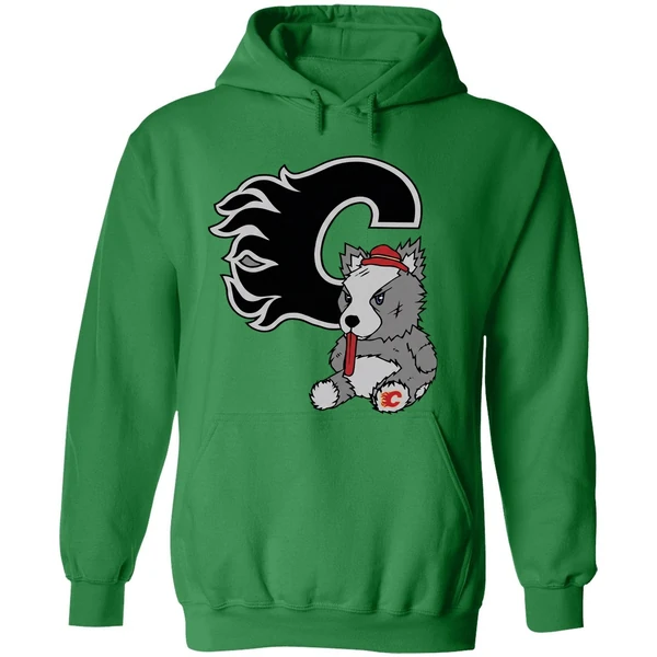 Calgary Flames Harvey The Hound Mascot Hoodie - Image 2