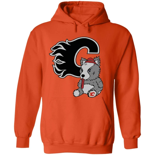 Calgary Flames Harvey The Hound Mascot Hoodie - Image 6