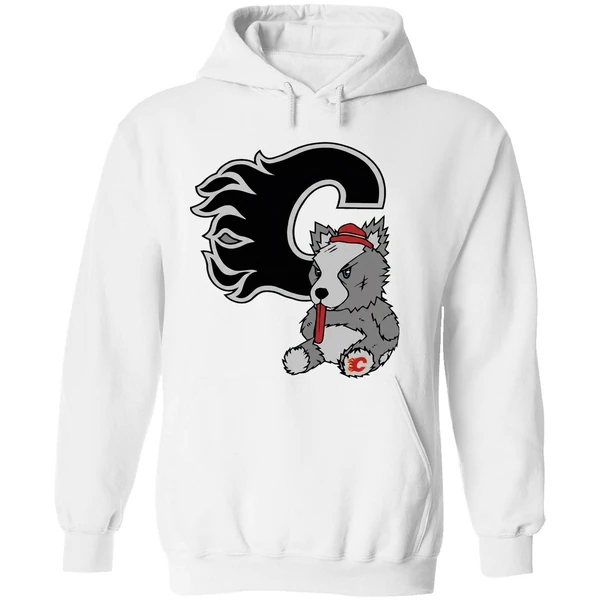Calgary Flames Harvey The Hound Mascot Hoodie - Image 8