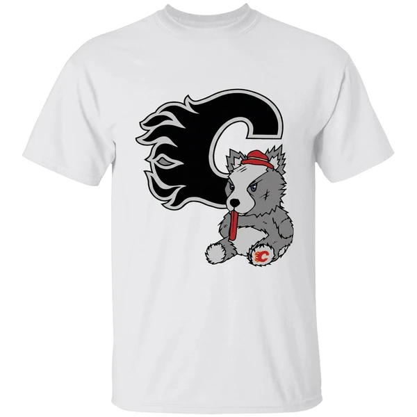 Calgary Flames Harvey The Hound Mascot Shirt