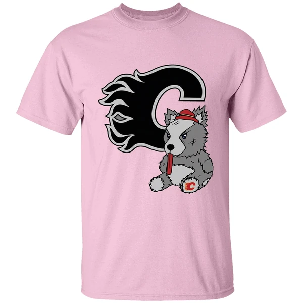 Calgary Flames Harvey The Hound Mascot Shirt - Image 2
