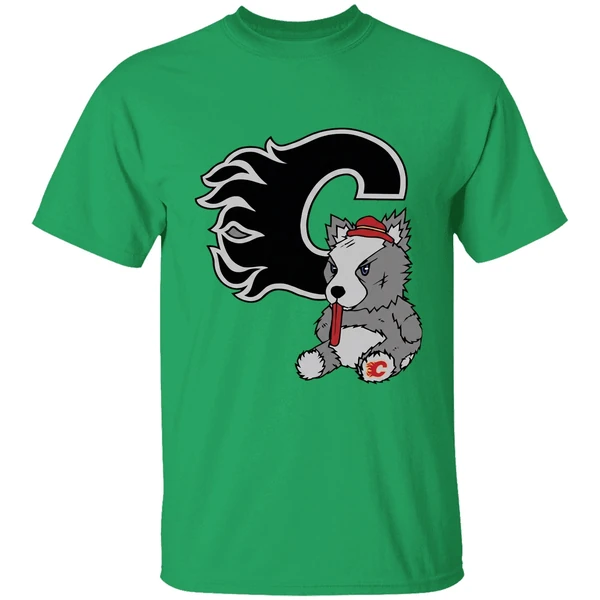 Calgary Flames Harvey The Hound Mascot Shirt - Image 8
