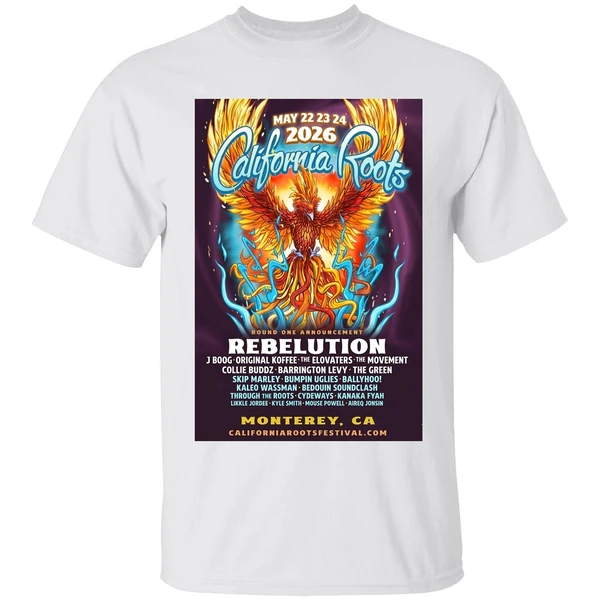 California Roots Monterey Ca May 22 24 2026 Tour Shirt