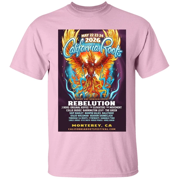 California Roots Monterey Ca May 22 24 2026 Tour Shirt - Image 2