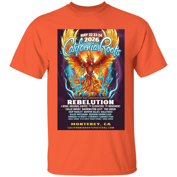 California Roots Monterey Ca May 22 24 2026 Tour Shirt - Image 3