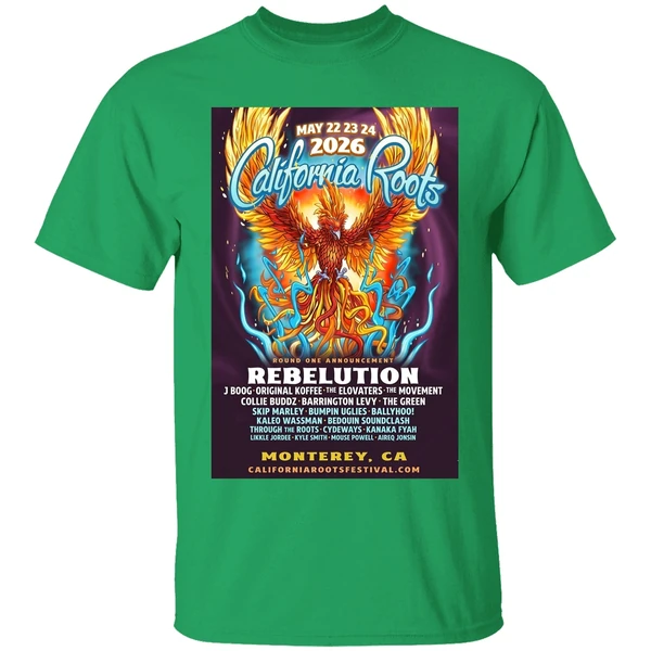California Roots Monterey Ca May 22 24 2026 Tour Shirt - Image 8
