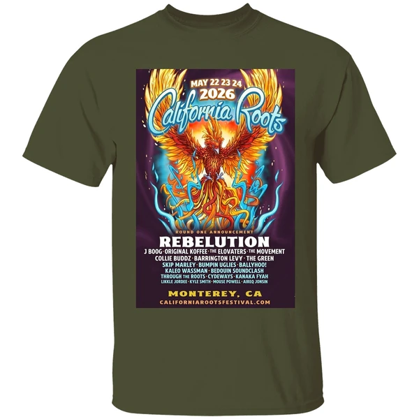 California Roots Monterey Ca May 22 24 2026 Tour Shirt - Image 9