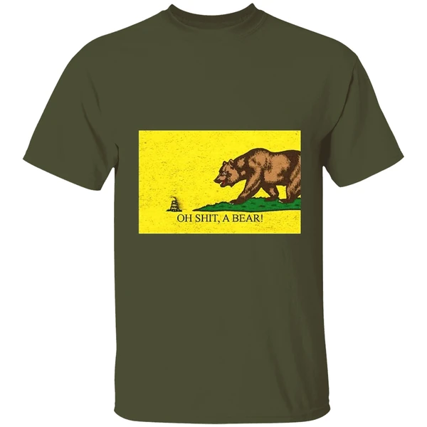 California State Vs Snake Garden Flag Oh Shit A Bear Shirt - Image 3