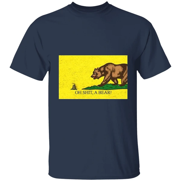California State Vs Snake Garden Flag Oh Shit A Bear Shirt - Image 4