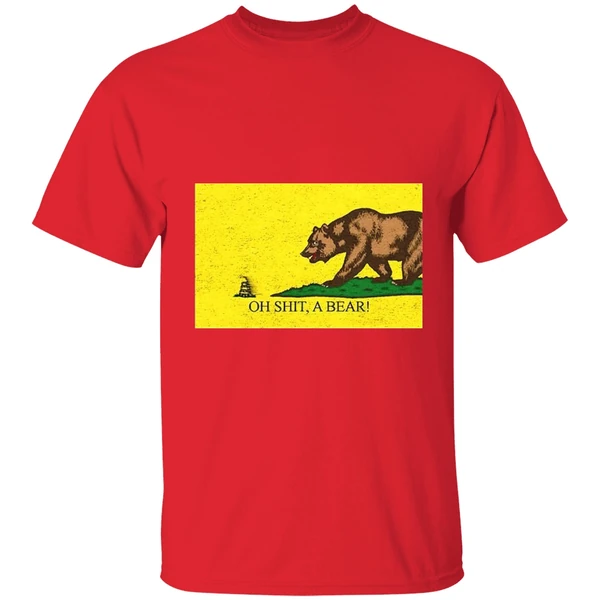 California State Vs Snake Garden Flag Oh Shit A Bear Shirt - Image 6