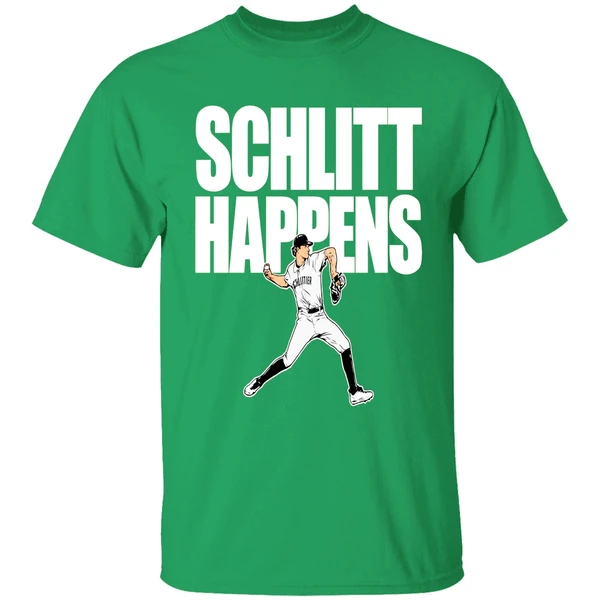 Cam Schlittler New York Yankees Baseball Schlitt Happens Shirt - Image 2