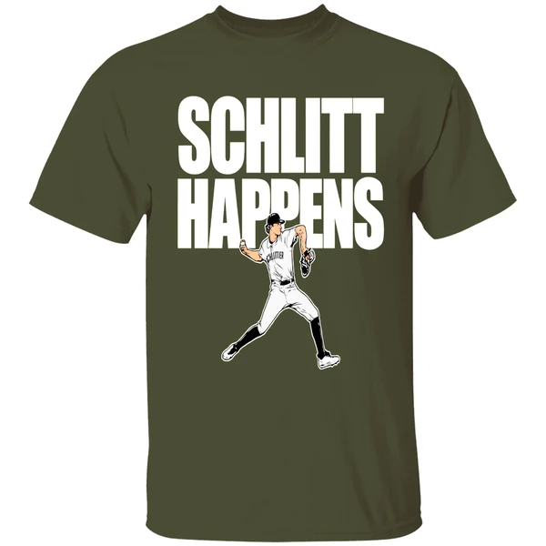 Cam Schlittler New York Yankees Baseball Schlitt Happens Shirt - Image 4