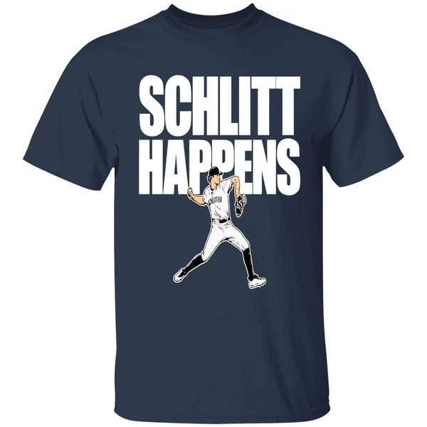 Cam Schlittler New York Yankees Baseball Schlitt Happens Shirt - Image 5