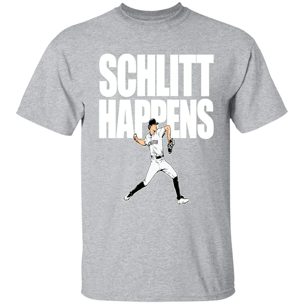 Cam Schlittler New York Yankees Baseball Schlitt Happens Shirt - Image 9