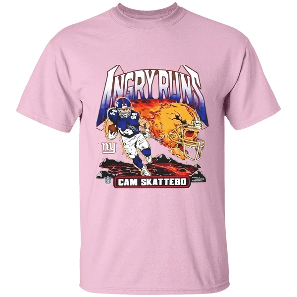 Cam Skattebo New York Giants Homage Angry Runs Player Nfl Shirt Cam Skattebo New York Giants Homage Angry Runs Player Nfl Shirt