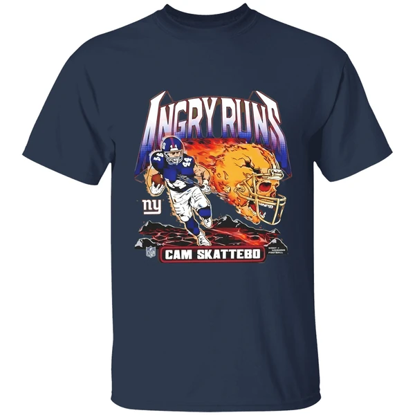 Cam Skattebo New York Giants Homage Angry Runs Player Nfl Shirt - Image 4
