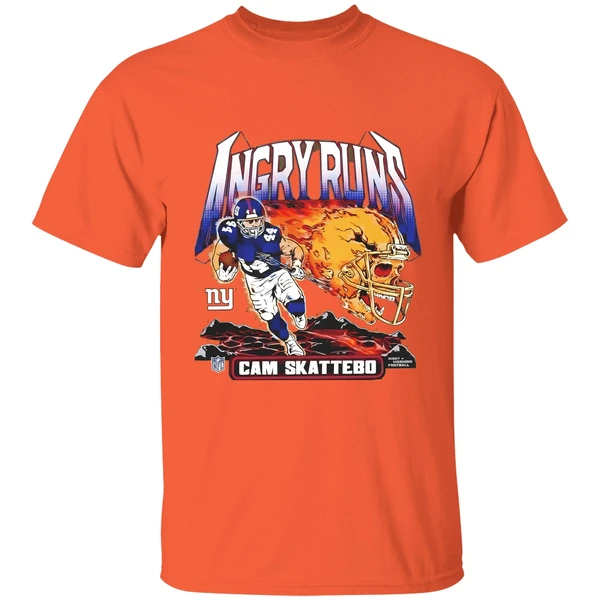 Cam Skattebo New York Giants Homage Angry Runs Player Nfl Shirt - Image 5