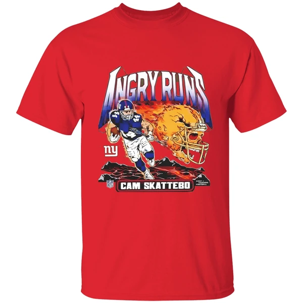 Cam Skattebo New York Giants Homage Angry Runs Player Nfl Shirt - Image 6