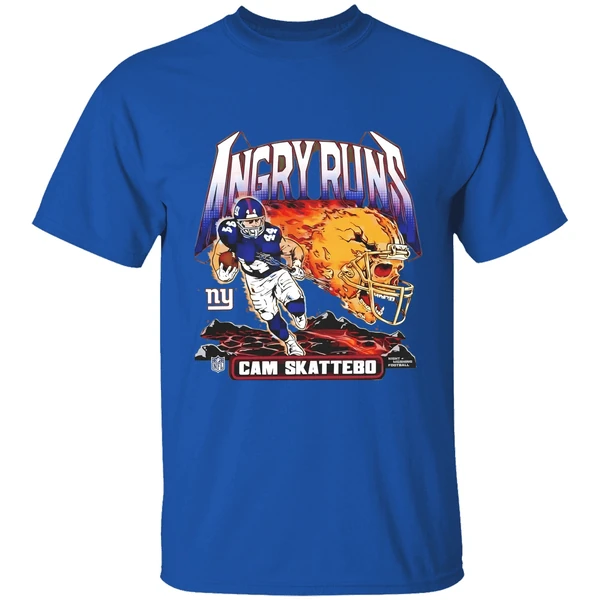 Cam Skattebo New York Giants Homage Angry Runs Player Nfl Shirt - Image 7