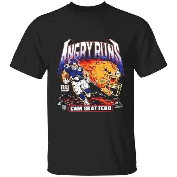 Cam Skattebo New York Giants Homage Angry Runs Player Nfl Shirt - Image 9