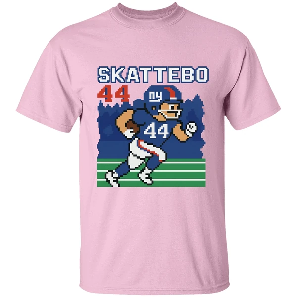 Cam Skattebo Retro 8 Bit Tecmo Bowl New York Giants Football Player Shirt Cam Skattebo Retro 8 Bit Tecmo Bowl New York Giants Football Player Shirt